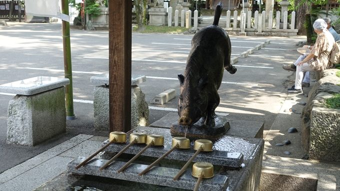 護王神社　手水舎