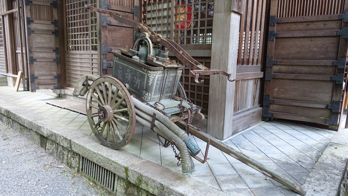 赤山禅院　ポンプ車