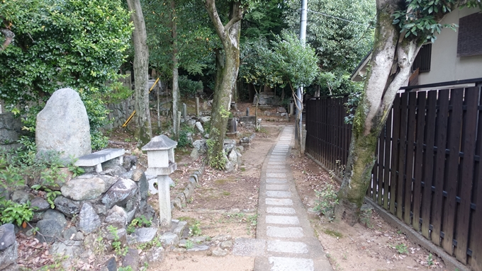 竹中稲荷神社　裏道