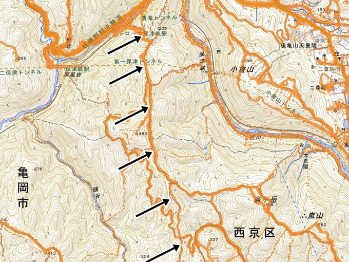 唐櫃越え_トロッコ保津峡　No2