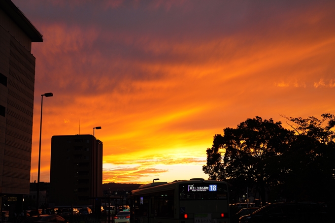 二条駅　夕焼け　No4